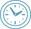 Blue Animated Clock Illustrating the Lulalend Difference